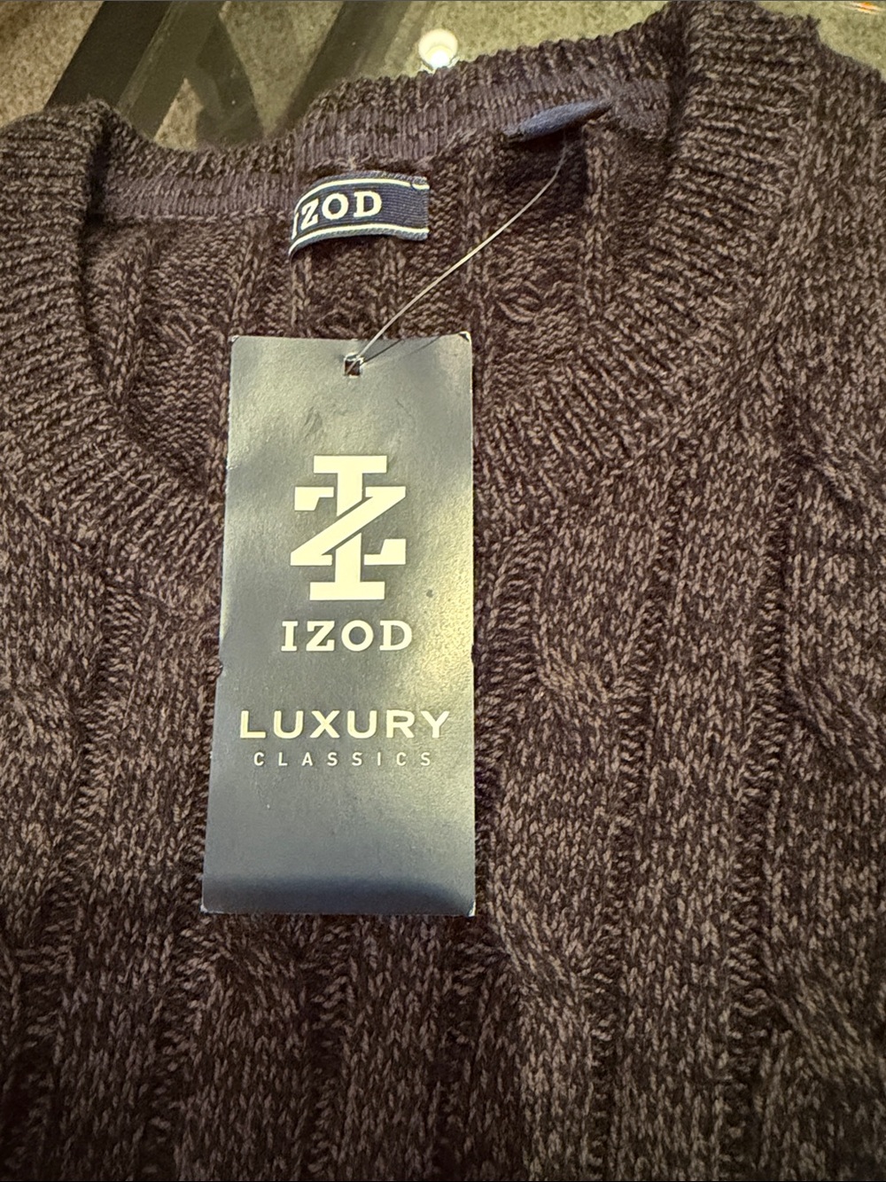 Izod  Gray Crewneck Sweater mens large